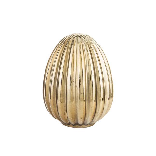 Dekoratīva Lieldienu ola zelta tonī – 16 cm