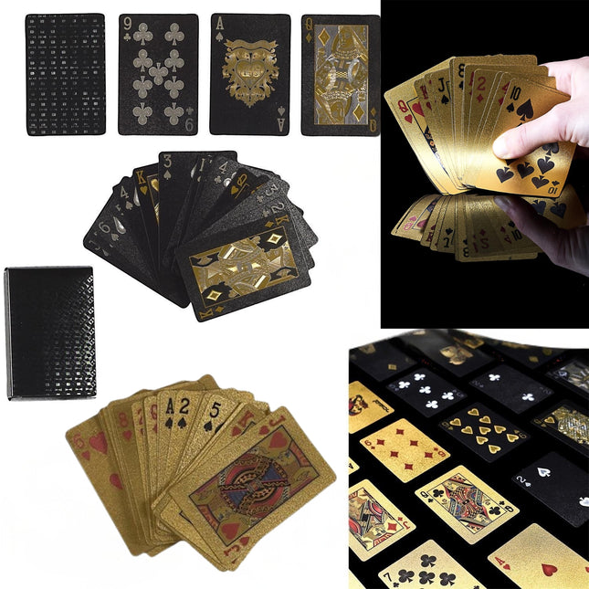 Zelta un melnas spēļu kārtis “Casino Edition” – 54 kārtis