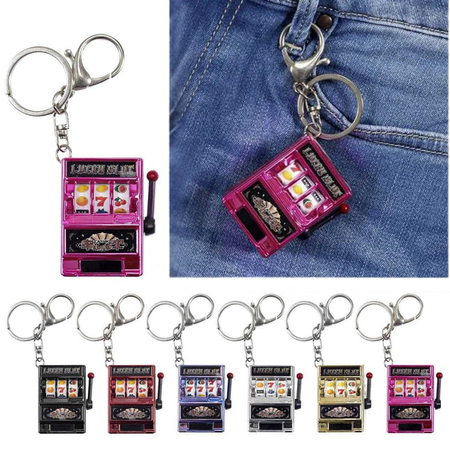 Mini kazino automāta atslēgu piekariņš “Lucky Slot”