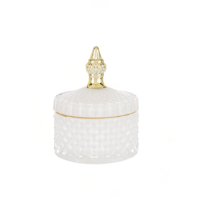 Stikla trauciņš ar vāku