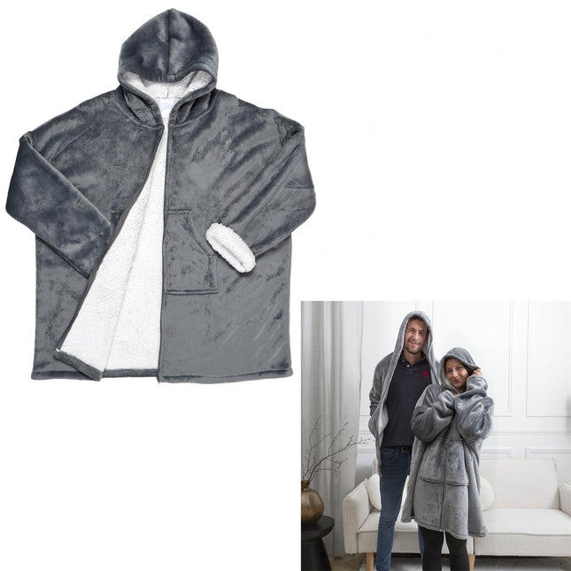 Siltā pleda jaka ar kapuci – Ultra mīksts komforts