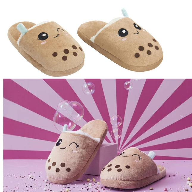 Čības “Bubble Tea” – mīkstas mājas čības sievietēm