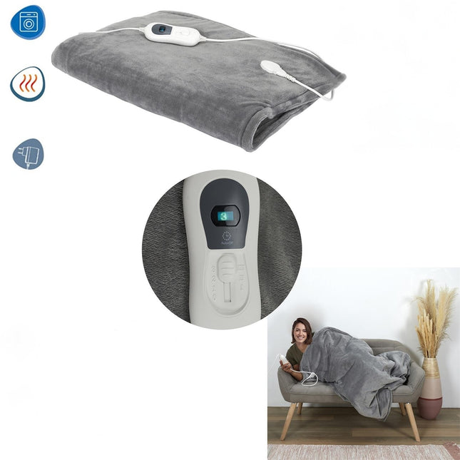 Elektriskā sildāmā sega – 3 temperatūras režīmi (160 × 120 cm)