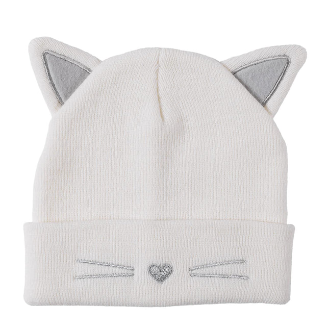 Adīta cepure ar kaķa ausīm