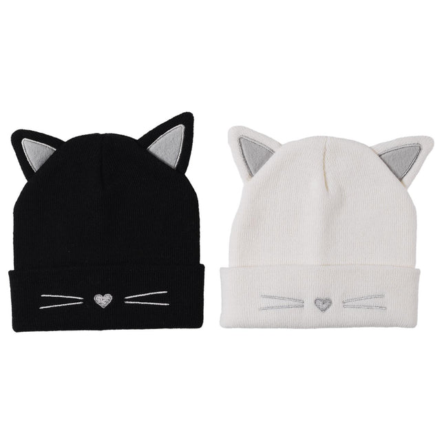 Adīta cepure ar kaķa ausīm