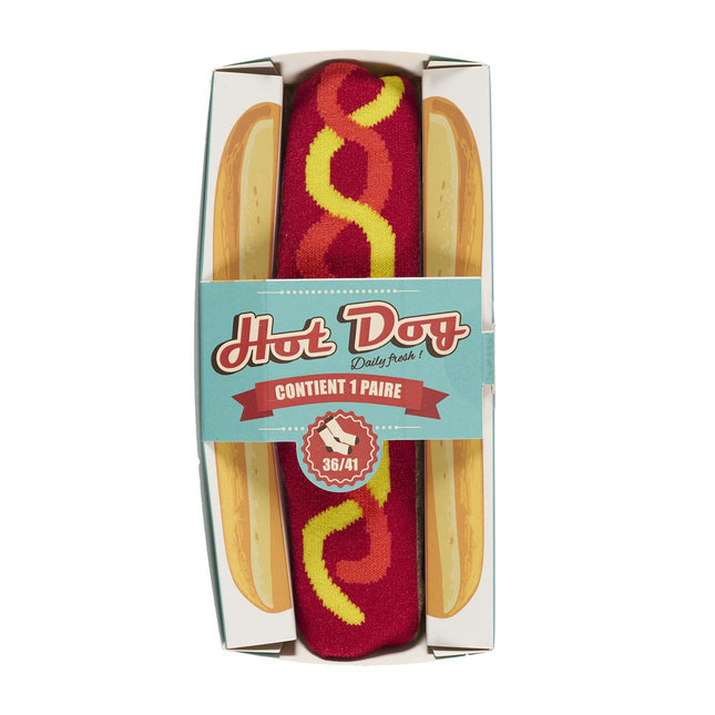 Smieklīgas “Fast Food” dizaina zeķes dāvanu iepakojumā (izmērs 36–45)