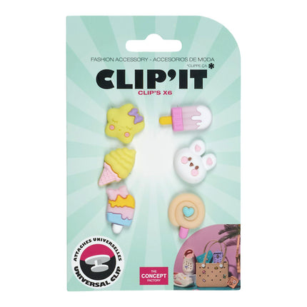 Clip-It dekori čībām (5 gab.)