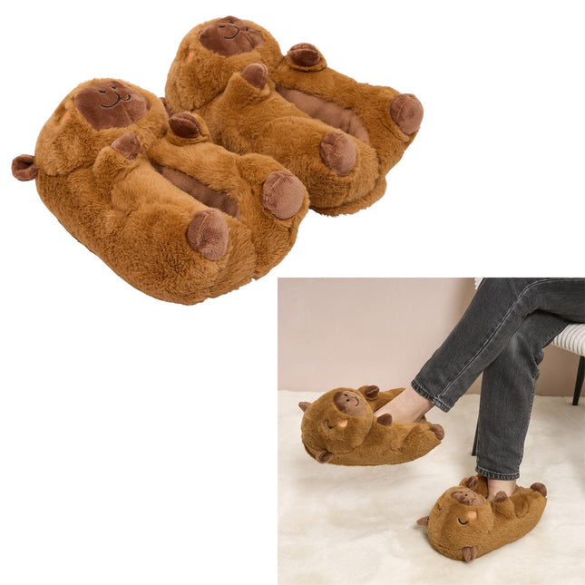 Capybara 3D pūkainās čības – 3 izmēri