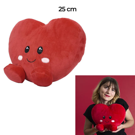 Plīša sirds “Lovely” – mīkstā rotaļlieta 25 cm