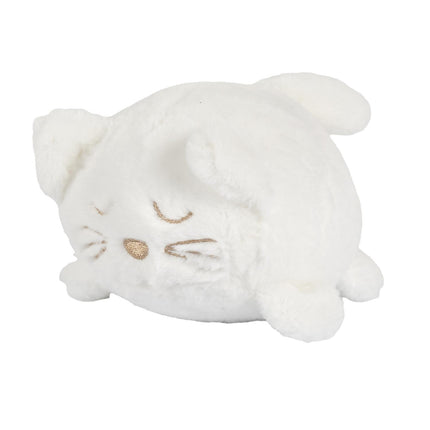 Manuāli uzvelkams plīša kaķītis ar kustīgu asti