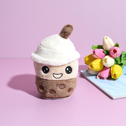 Animēta plīša rotaļlieta “Bubble Tea” – runājoša un kustīga (14 cm)