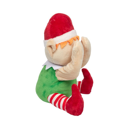 Dziedošs un kustīgs Ziemassvētku elfs “Paslēpes”, 24 cm