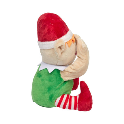 Dziedošs un kustīgs Ziemassvētku elfs “Paslēpes”, 24 cm