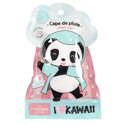 Bērnu lietus pončo “Kawaii” ar kapuci, 80 × 120 cm četras krāsas