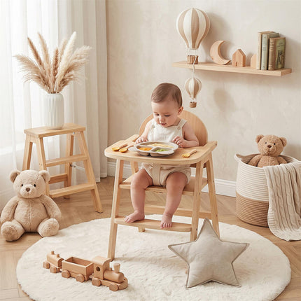 Silikoonist laste taldrik „Bear” – beež, 20 cm