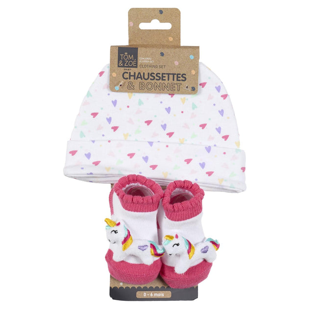 Bērnu komplekts: cepurīte un zeķītes (2-daļīgs komplekts)