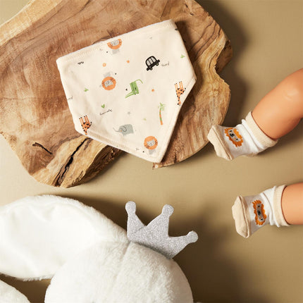 Zīdaiņu priekšautiņa un zeķīšu komplekts zēnam  (0–6 mēn.)