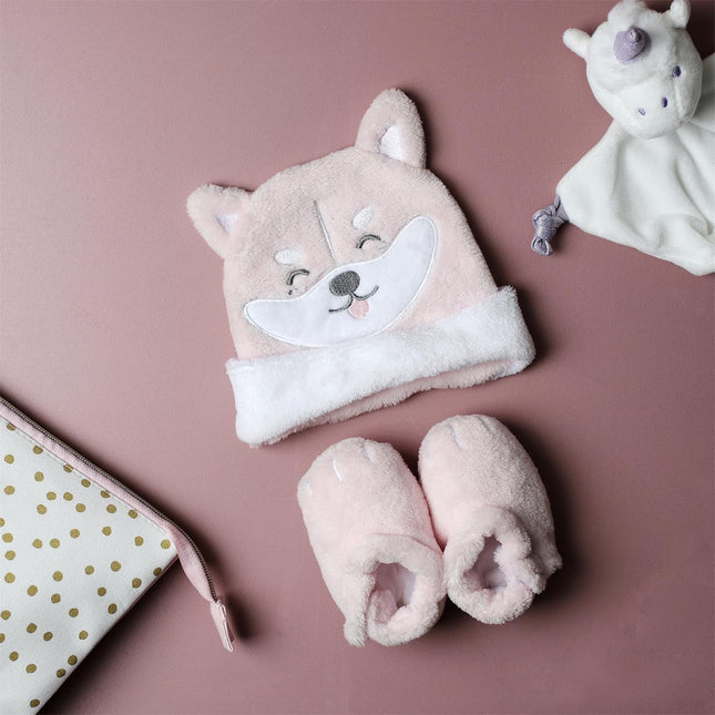 Bērnu cepurītes un zābaciņu komplekts (0–6 mēneši)