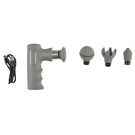 Mini masāžas pistole – muskuļu relaksācijai (12,8 × 3,8 × 3,8 cm)