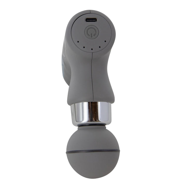 Mini masāžas pistole – muskuļu relaksācijai (12,8 × 3,8 × 3,8 cm)