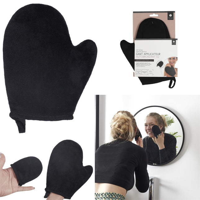 Pašiedeguma uzklāšanas cimdi x2 (2 gab.)