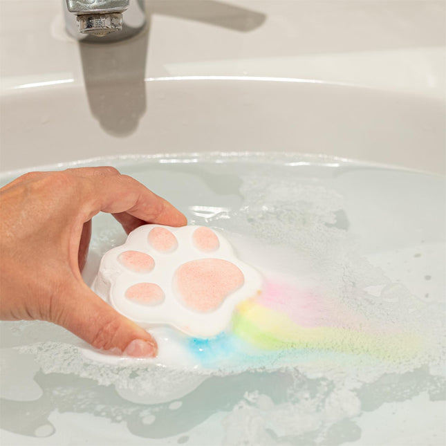 Vannas bumba “Kawaii Varavīksne” – mākonīša, ķepiņas forma (150 g)