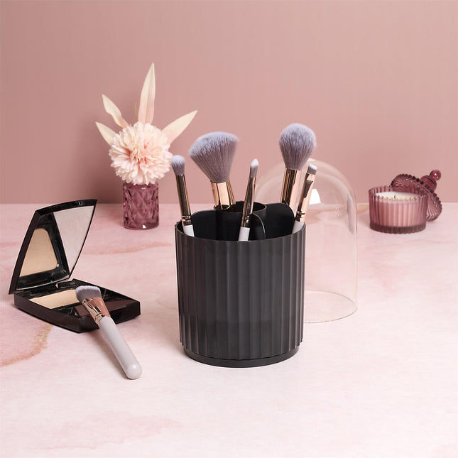 Kosmētikas otu komplekts (6 gab.) ar rotējošu uzglabāšanas trauku