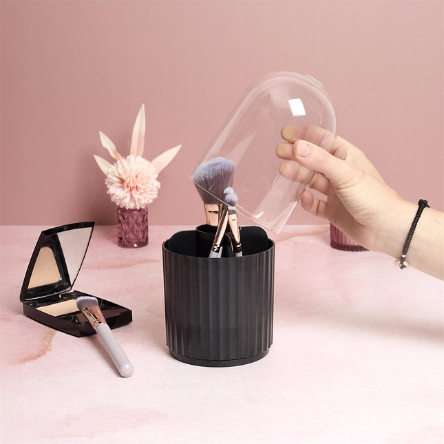 Kosmētikas otu komplekts (6 gab.) ar rotējošu uzglabāšanas trauku