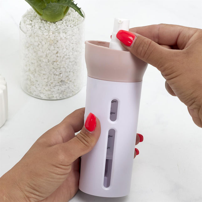 Ceļojumu kosmētikas dozators 4-vienā (30 ml × 4)