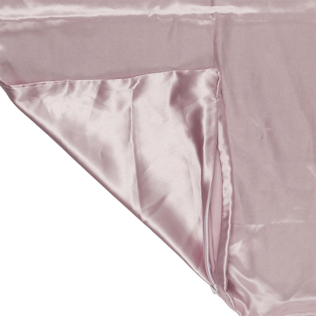 Satīna nakts komplekts – spilvendrāna, acu maska un matu gumija (60 × 60 cm)