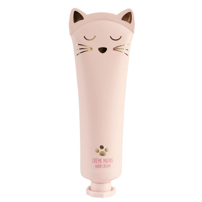 Kosmētikas komplekts “Cat” Roku krēms, roku mazgāšanas gēls, kabatas spogulītis caurspīdīgā maciņā ar rāvejslēdzēju