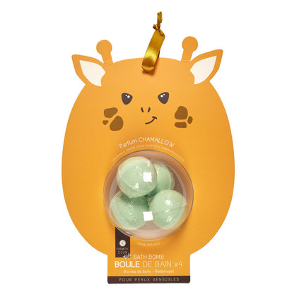 Bērnu vannas bumbas dzīvnieciņu formas iepakojumā (4 veidi)