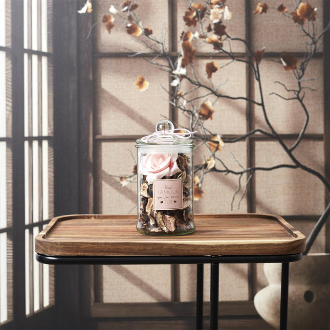 Dekoratīvs trauks ar aromātiskām ziedlapiņām – Magnolia, Pavasara zieds, Jasmins