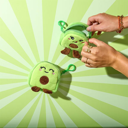 Plīša avokado maciņš ar karabīni (kawaii)