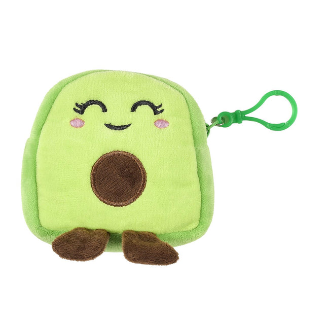 Plīša avokado maciņš ar karabīni (kawaii)