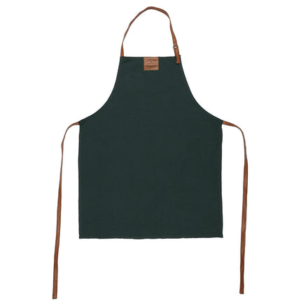 Stilīgs virtuves priekšauts ar imitācijas ādas siksnām, 65 × 83 cm