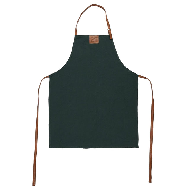 Stilīgs virtuves priekšauts ar imitācijas ādas siksnām, 65 × 83 cm