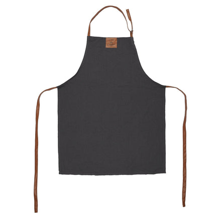 Stilīgs virtuves priekšauts ar imitācijas ādas siksnām, 65 × 83 cm