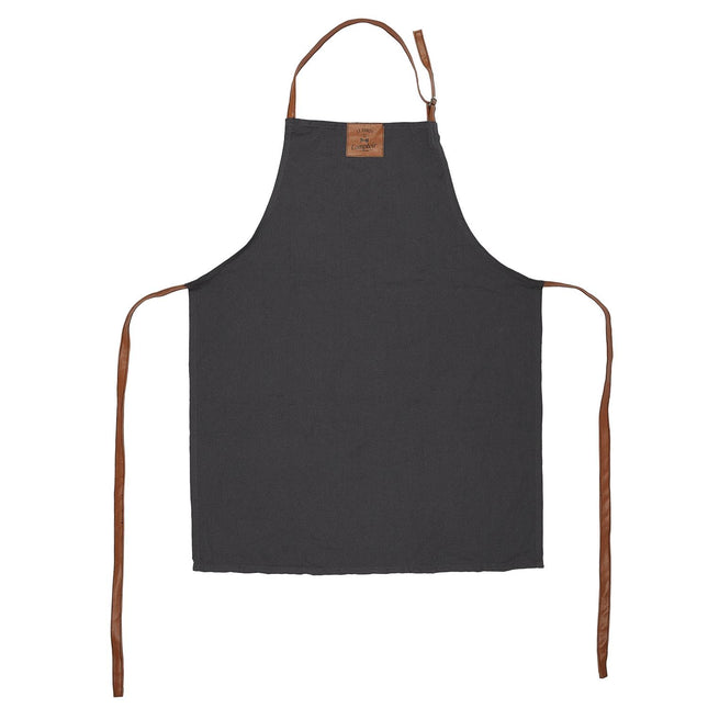 Stilīgs virtuves priekšauts ar imitācijas ādas siksnām, 65 × 83 cm