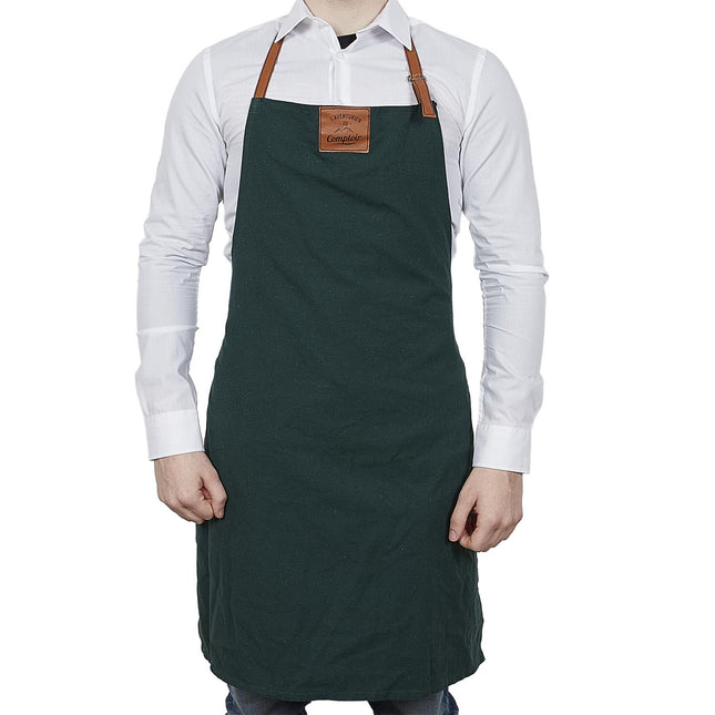 Stilīgs virtuves priekšauts ar imitācijas ādas siksnām, 65 × 83 cm