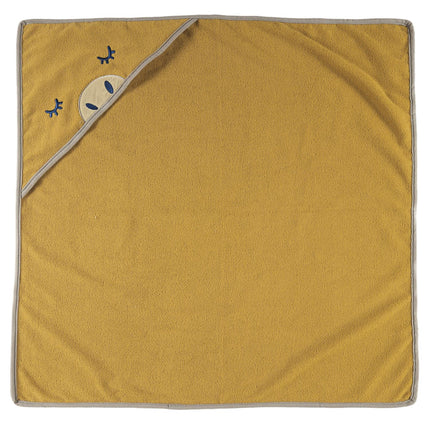 Bērnu kapuces dvielis ar izšuvumu – 75 × 75 cm