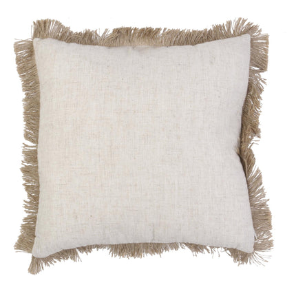 Dekoratīvais, divpusējs spilvens  ar bārkstīm – 40 × 40 cm