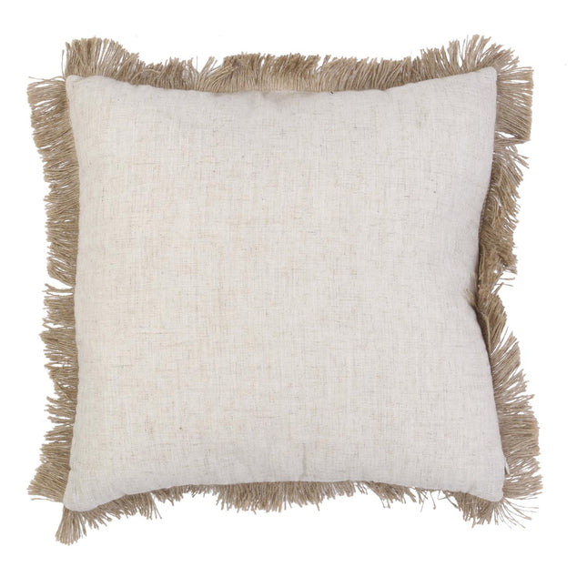 Dekoratīvais, divpusējs spilvens  ar bārkstīm – 40 × 40 cm