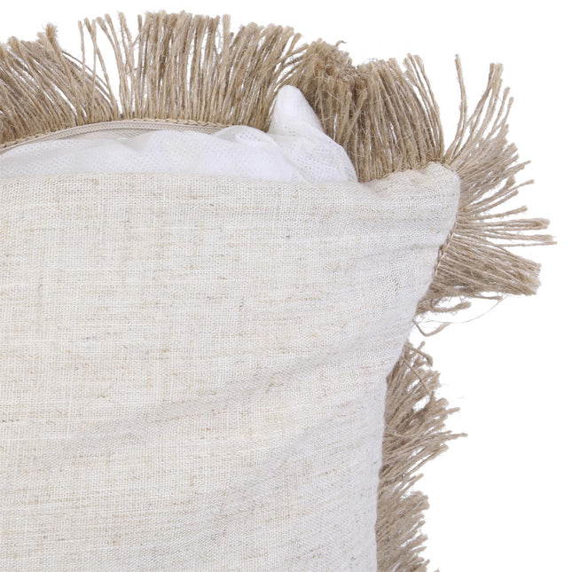 Dekoratīvais, divpusējs spilvens  ar bārkstīm – 40 × 40 cm