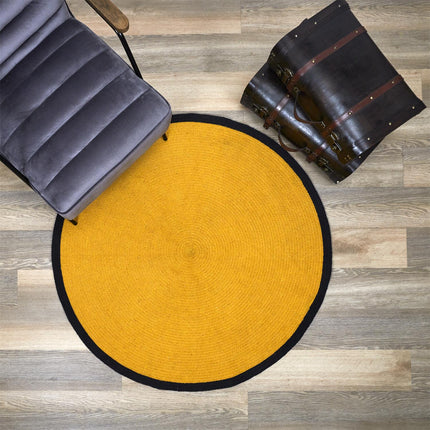 Apaļš paklājs “Mustard Yellow” – Ø 120 cm