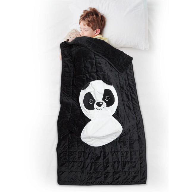 Bērnu pleds–spilvens Panda 2-in-1 (110 × 150 cm)