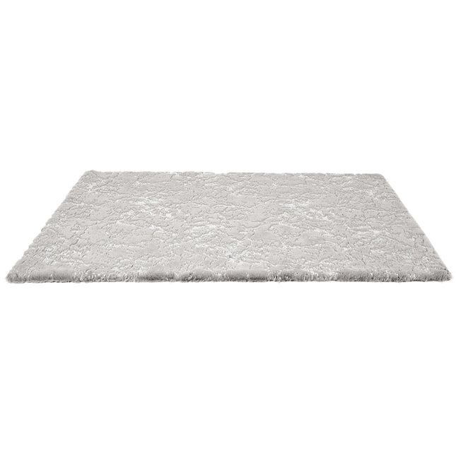 Mīksts paklājs ar sudraba akcentiem 120 × 170 cm – elegants interjera akcents