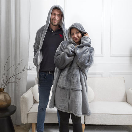 Siltā pleda jaka ar kapuci – Ultra mīksts komforts