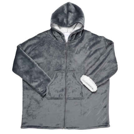 Siltā pleda jaka ar kapuci – Ultra mīksts komforts