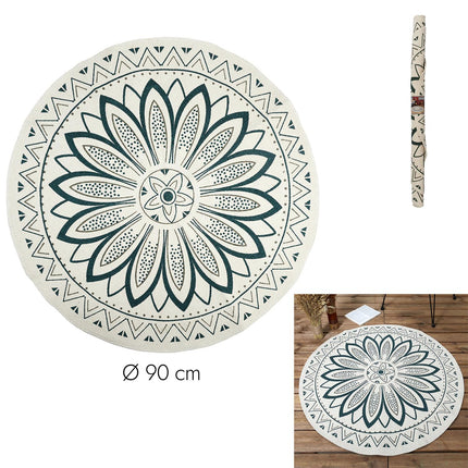 Apaļš paklājs ar mandalas rakstu Ø 90 cm